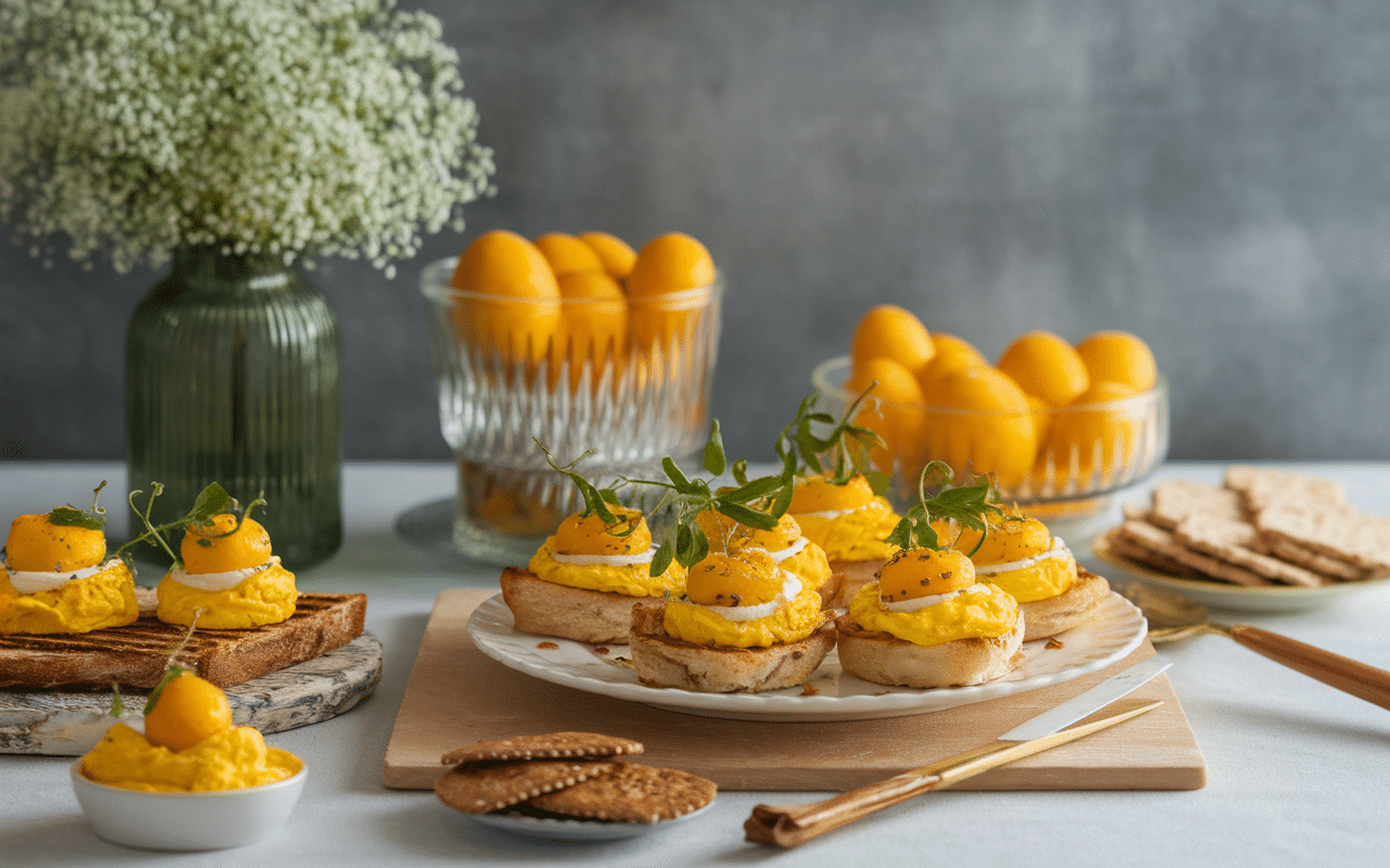 avec quoi accompagner des oeufs mimosa buffet pain blinis verrines