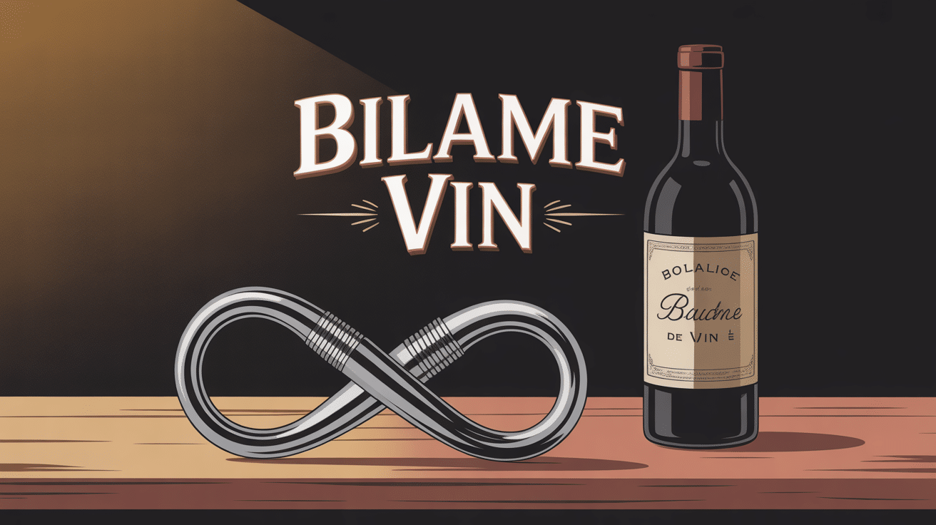 Illustration bilame vin inox bouteille bouchon liège