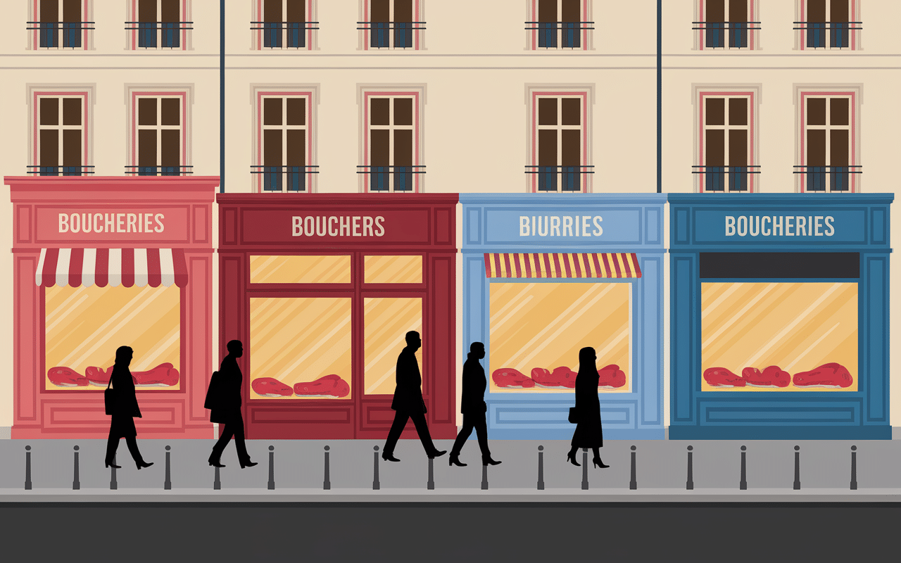 Plusieurs boucheries halal grande rue d'Oullins
