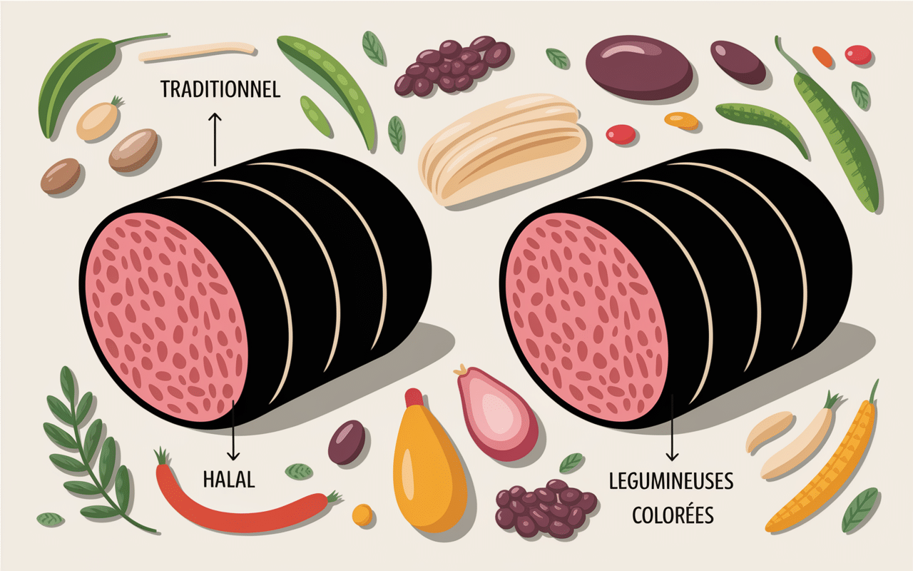 ingredients boudin noir halal vs traditionnel