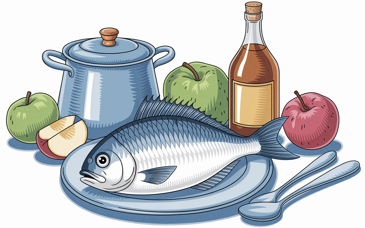 recette roussette à la normande poisson ingrédients normands