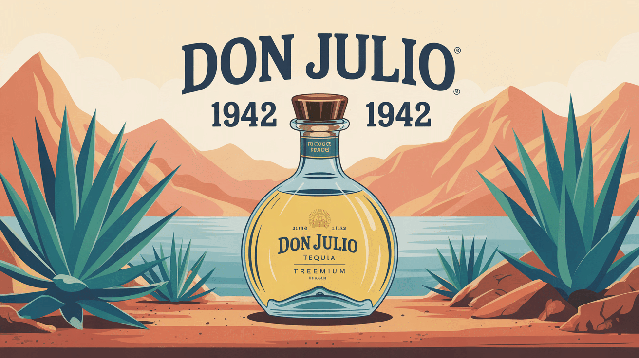 don julio 1942 bouteille premium avec agaves bleus
