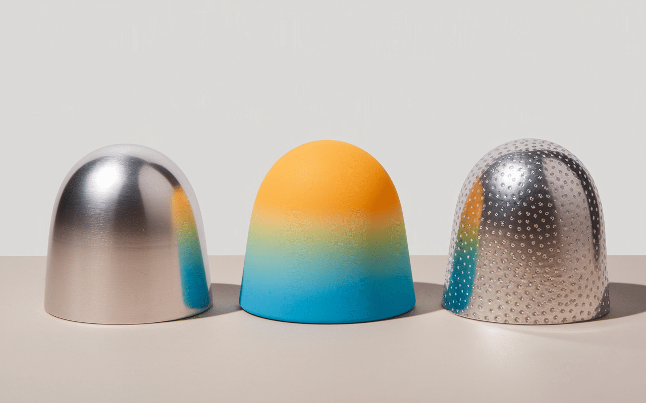 Trois moules barquette aluminium silicone acier côte à côte