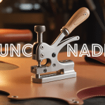 Punch nadel acier manche bois pour maroquinerie