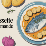 recette roussette à la normande plat poisson sauce crémeuse