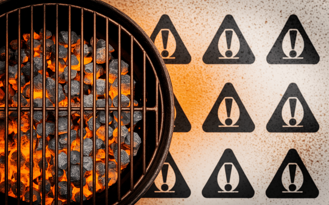 rouille grille barbecue danger sous loupe
