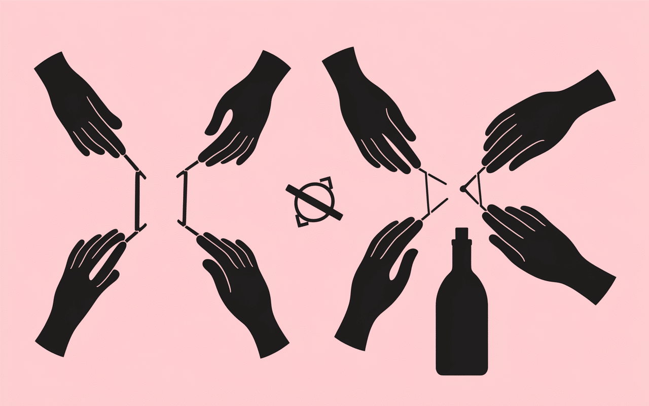 Étapes usage bilame vin extraction bouchon delicat