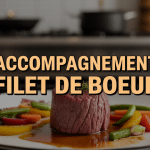 accompagnement filet de boeuf avec légumes et sauce
