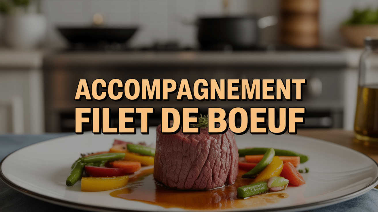 accompagnement filet de boeuf avec légumes et sauce