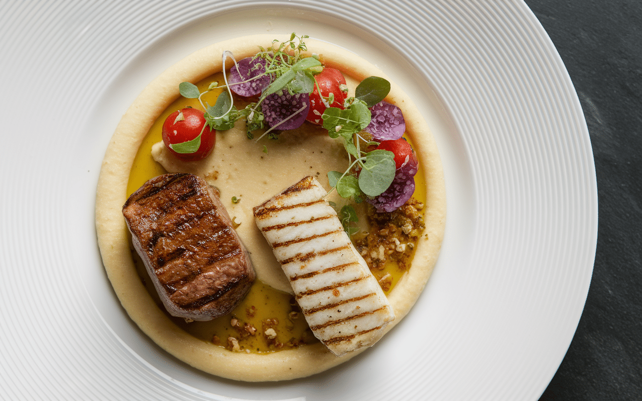 accompagnement purée protéines viande poisson végétarien