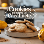 Pile de cookies beurre de cacahuète sur assiette