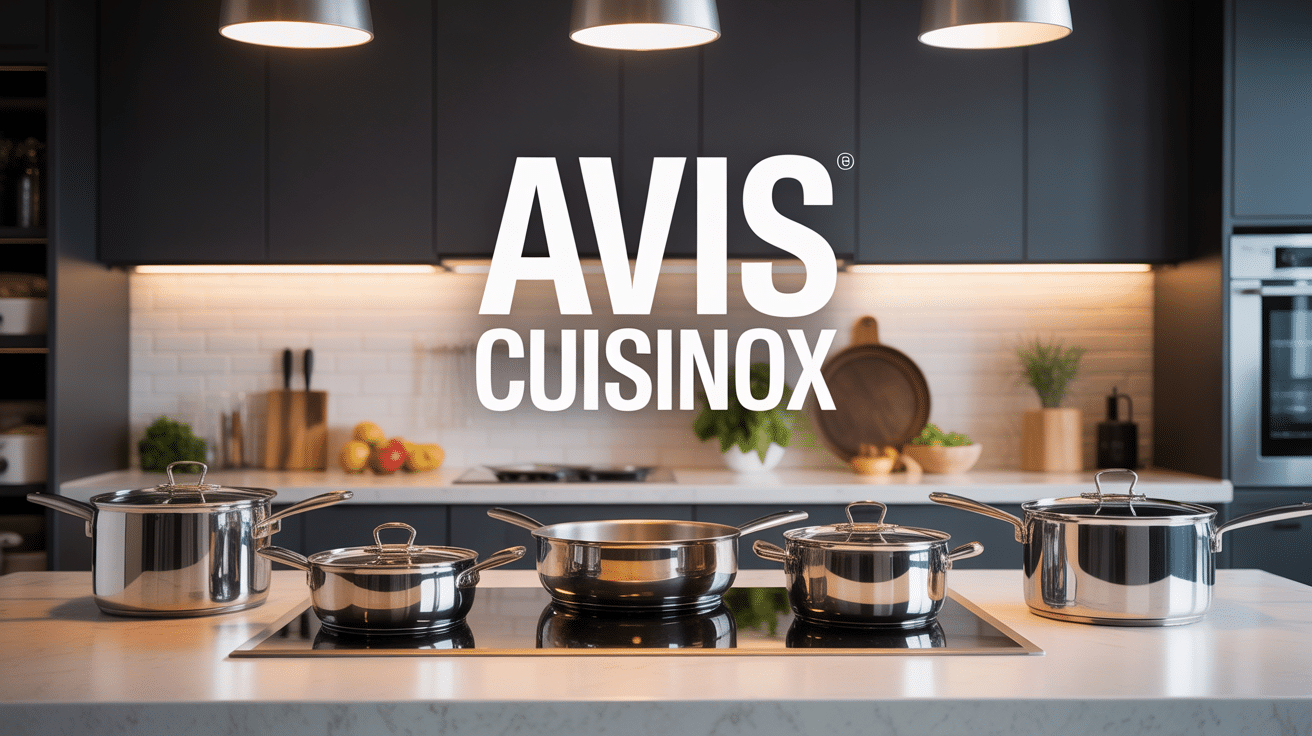 cuisinox avis ustensiles acier inoxydable sur plan de travail