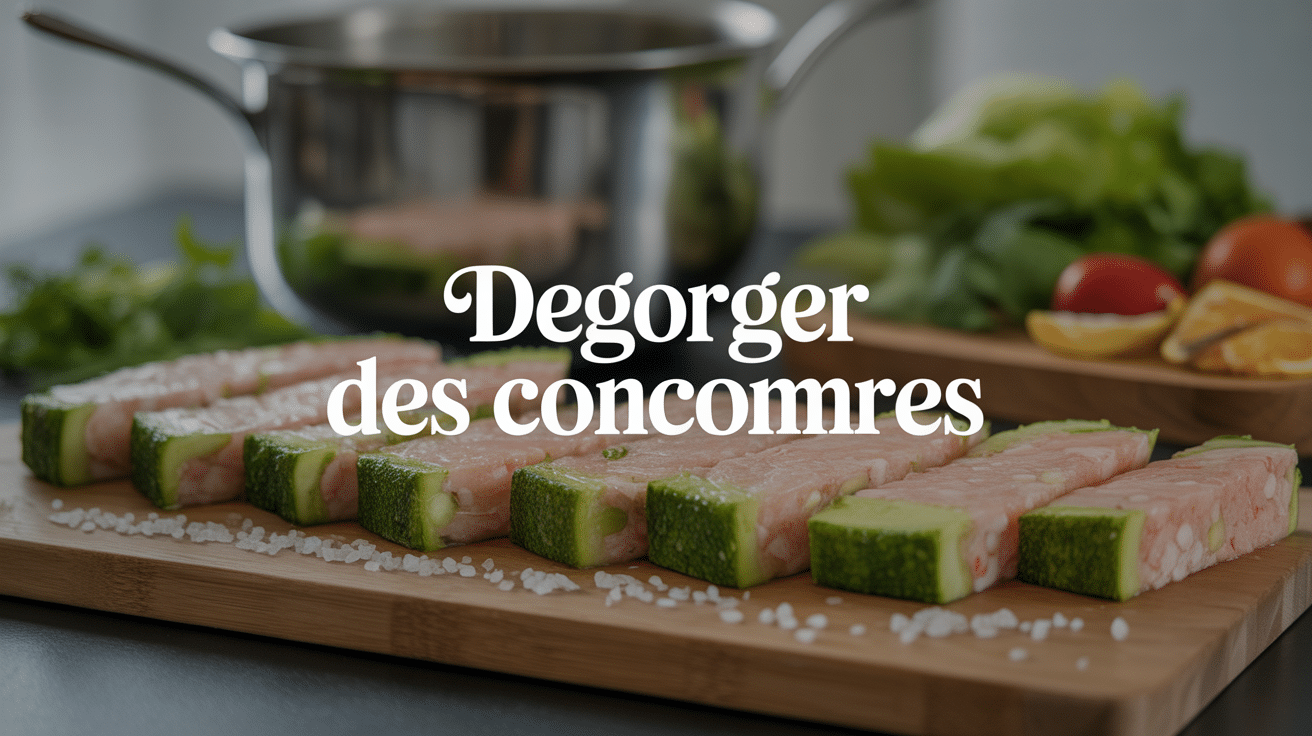 Comment dégorger des concombres pour une texture croquante