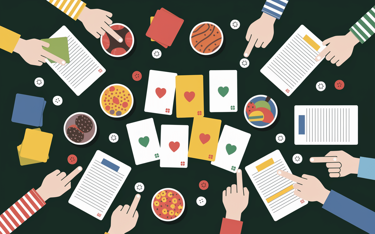 jeux quiz nourriture en i table conviviale dégustation