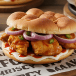 kfc crispy naan sandwich pain naan poulet
