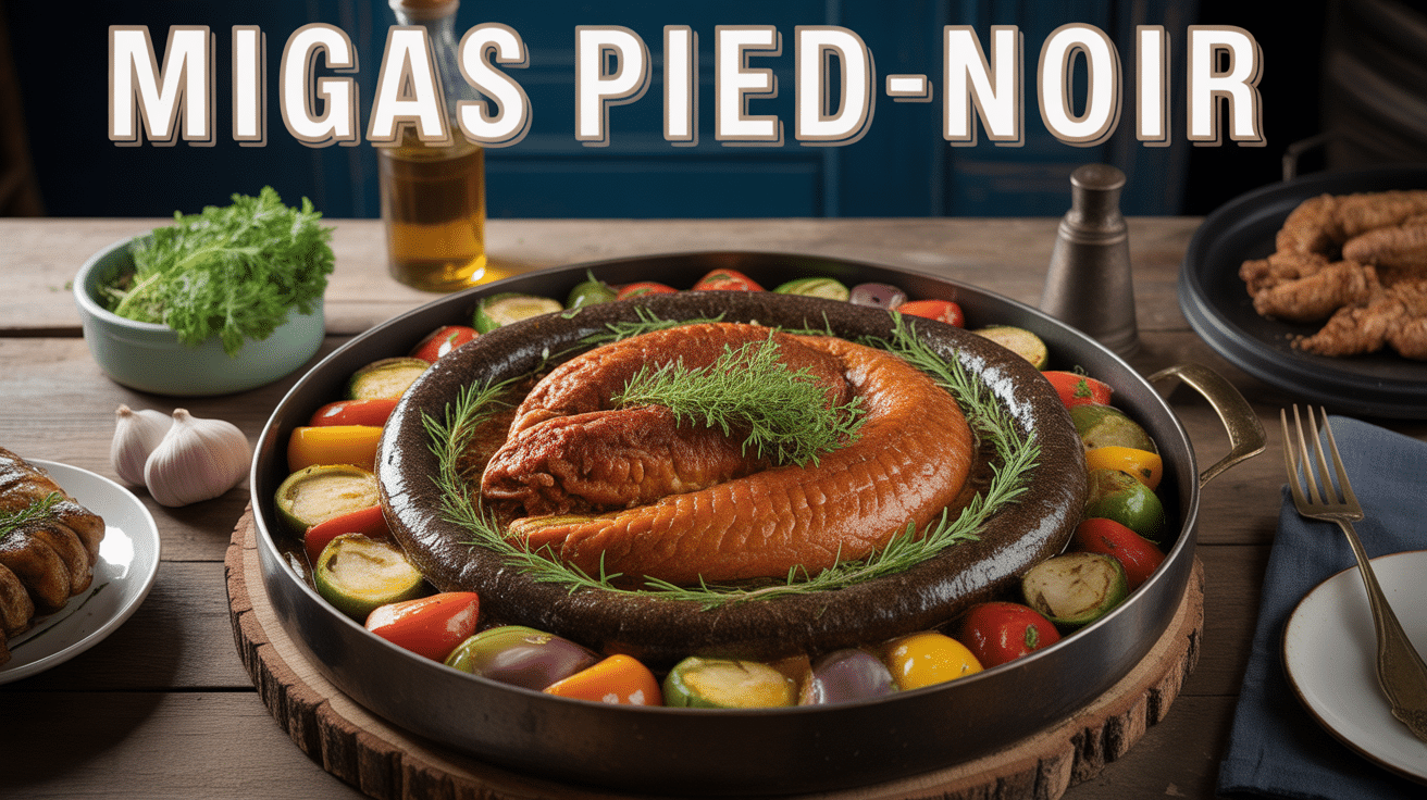 migas recette pied noir plat de semoule et légumes méditerranéens