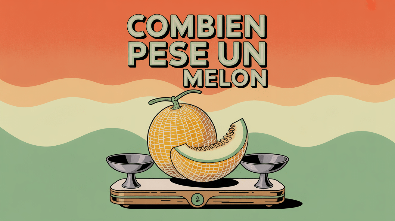 poid melon charentais sur balance moderne