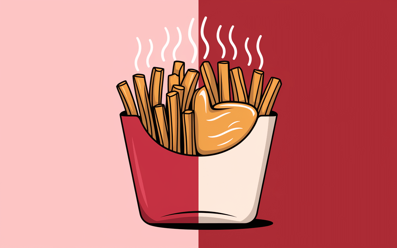 contraste frites sauce raclette pour frite transformation