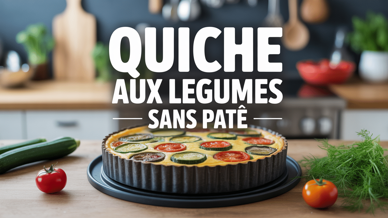 quiche aux legume sans pate dans moule, courgettes tomates épinards