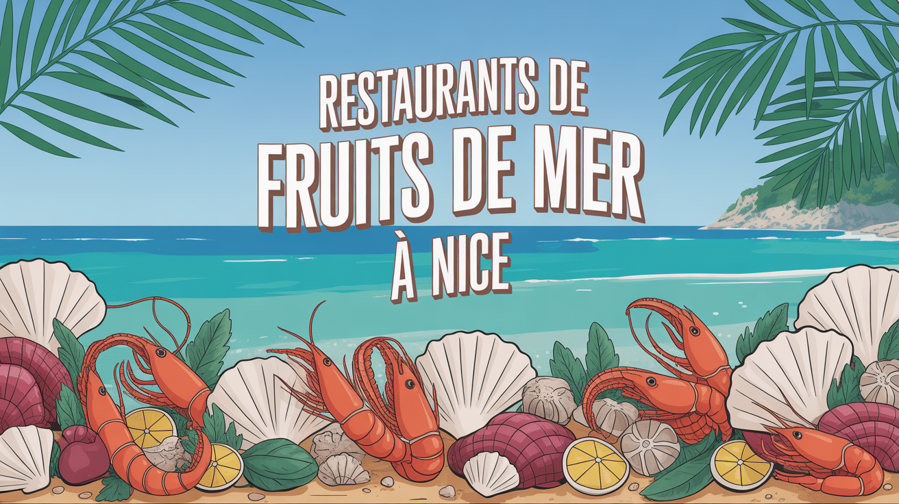Plateau de fruits de mer élégant restaurant Nice vue méditerranée