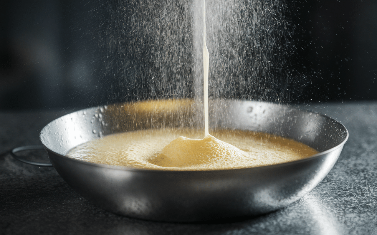 Fouettage chantilly maison sans sucre glace