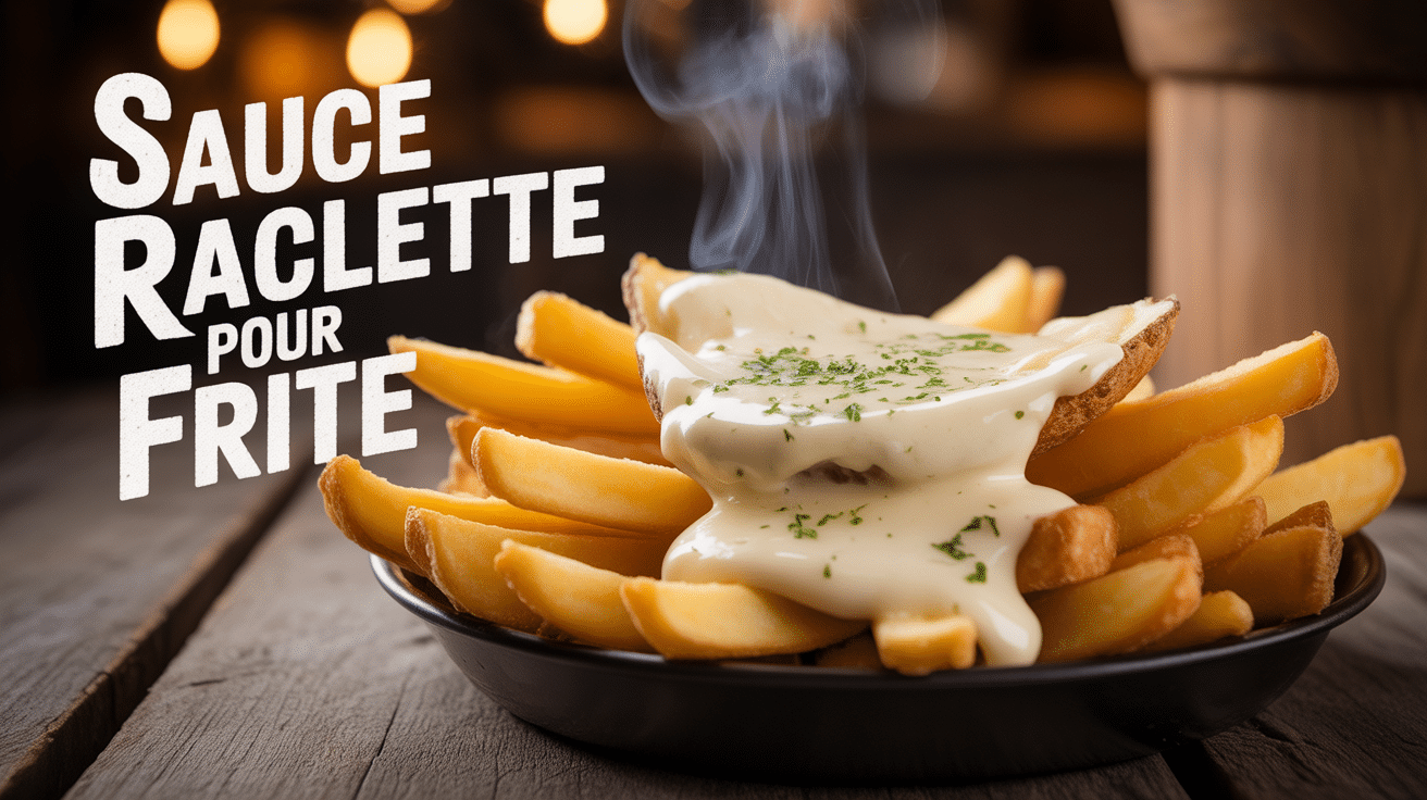 frites sauce raclette pour frite fondue appétissante
