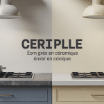 évier en grès ou céramique en split, grès mat vs céramique brillante