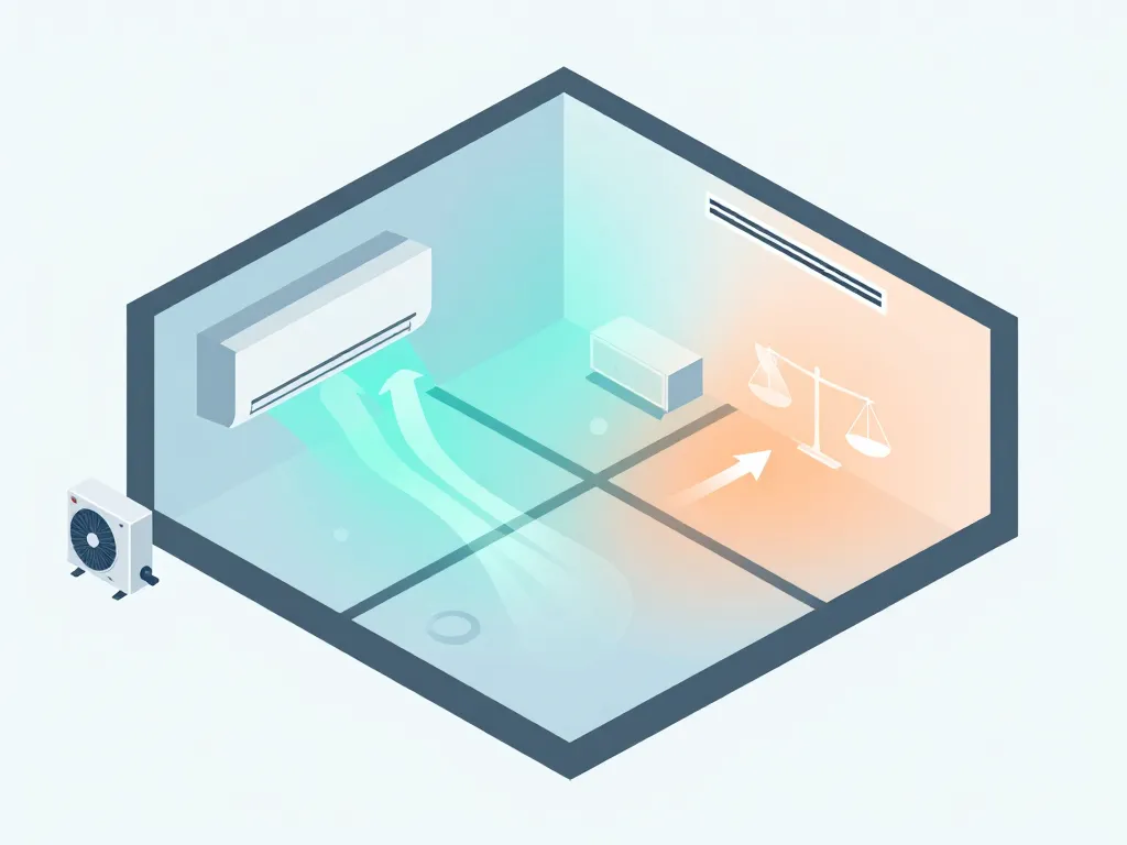 Schéma isométrique fujitsu climatisation monosplit console gainable