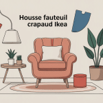 Guide visuel housse pour fauteuil crapaud ikea avec échantillons