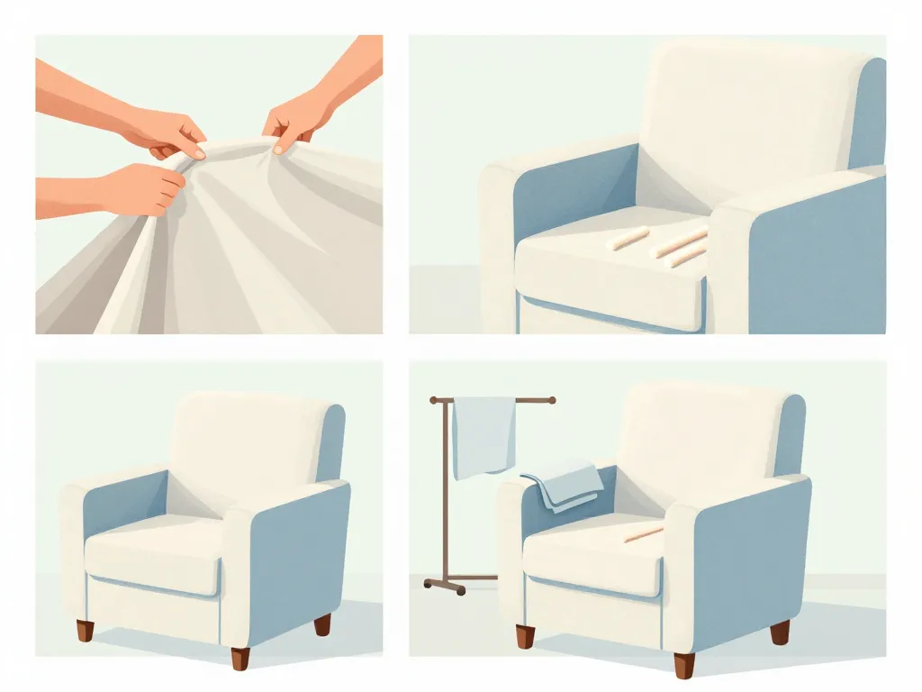 Étapes d’installation et d’entretien housse pour fauteuil crapaud ikea