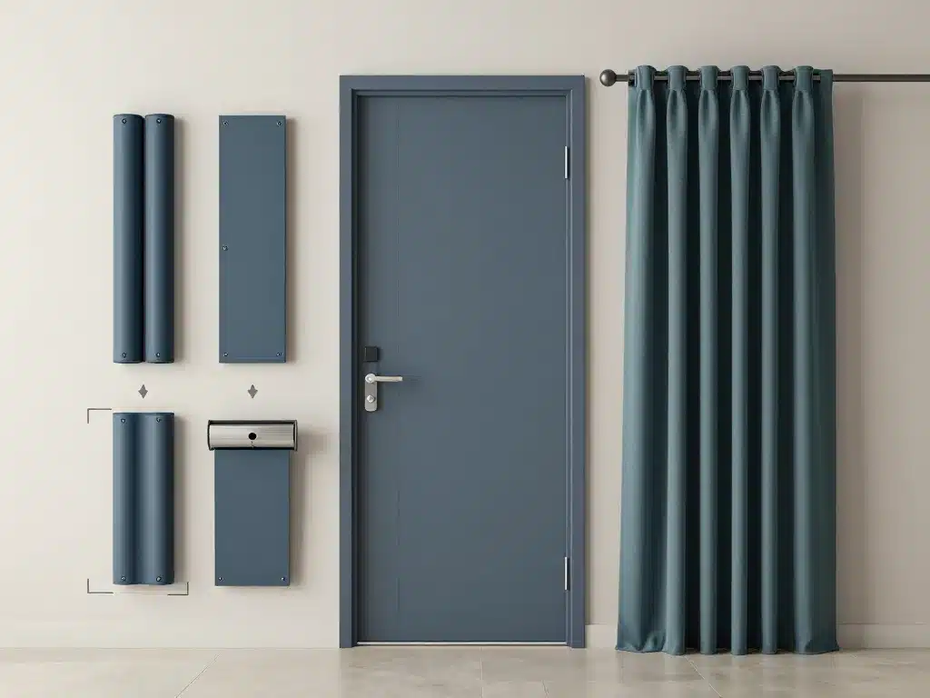 Solutions d’isolant phonique pour porte autour d’une porte