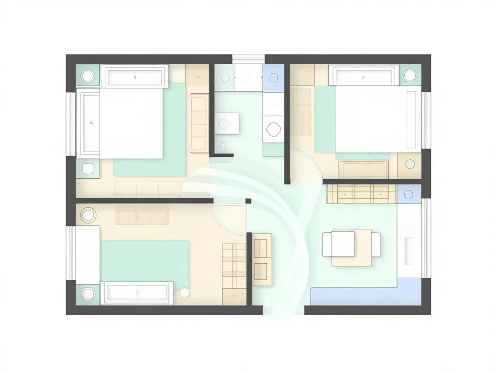 meuble pour studio plan de zoning et flux