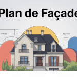 plan de facade clair pour permis