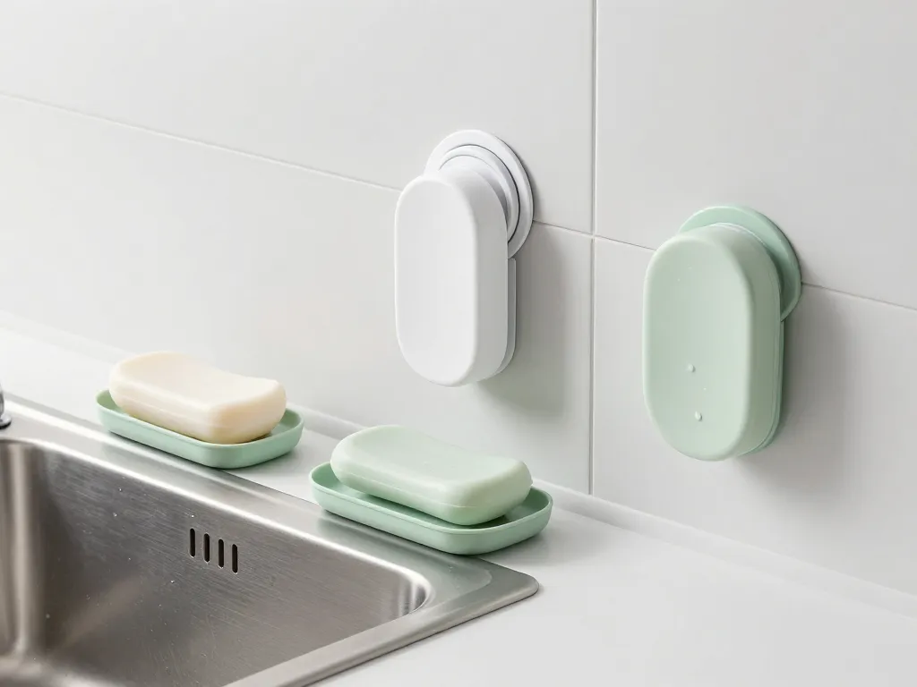 Scene des types de porte-savon cuisine autour de l’evier