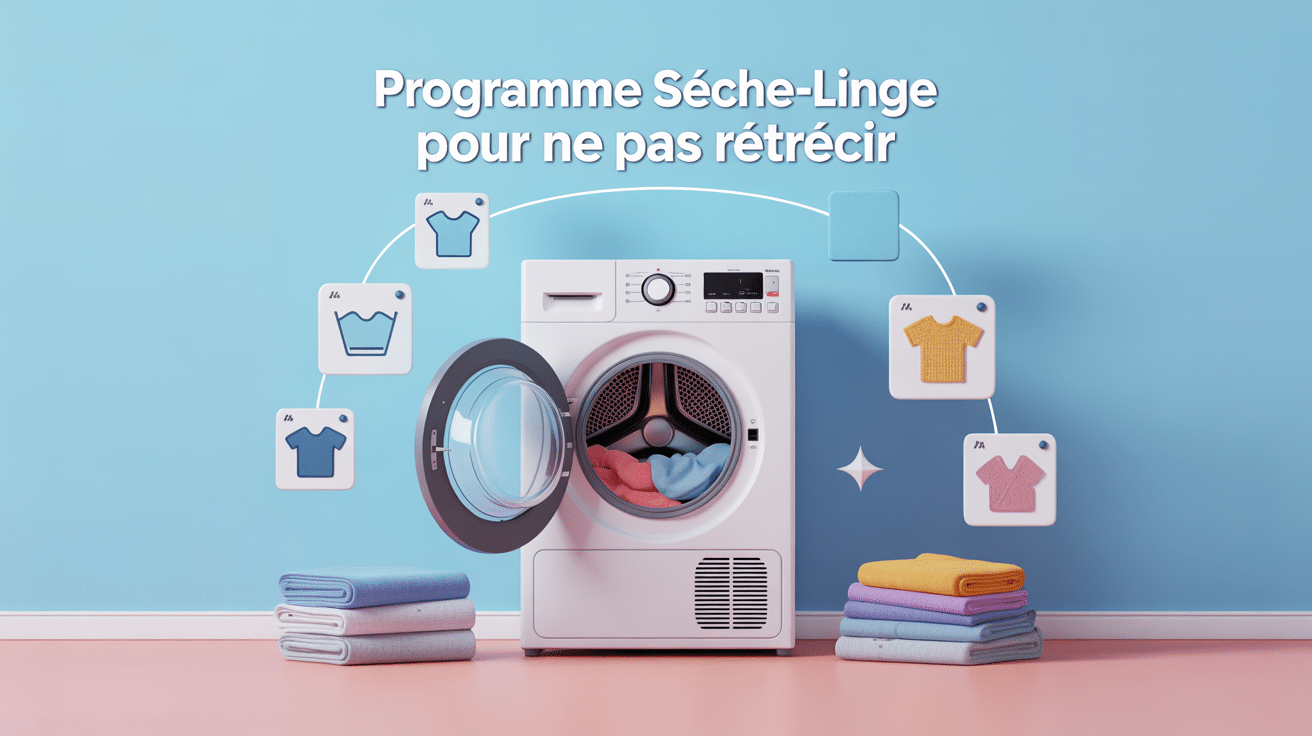 Infographie: quel programme sèche-linge pour ne pas rétrécir