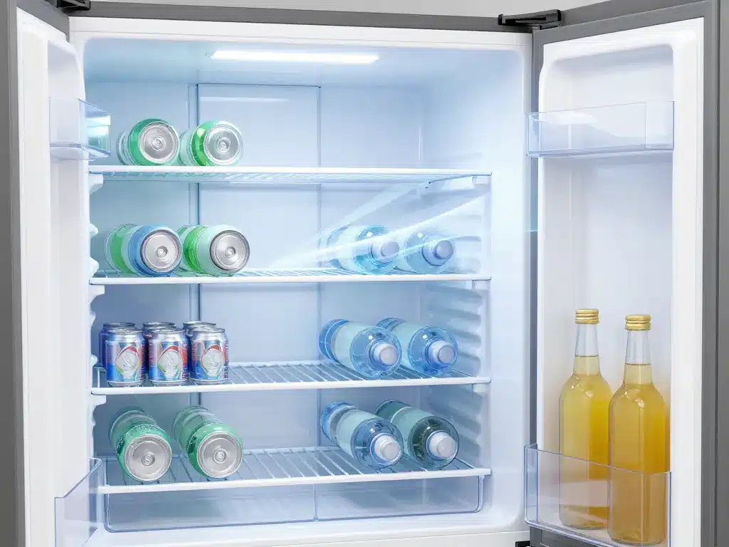 range bouteille frigo avec racks et bonne aération