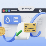 illustration tipi budget pour paiement public sécurisé