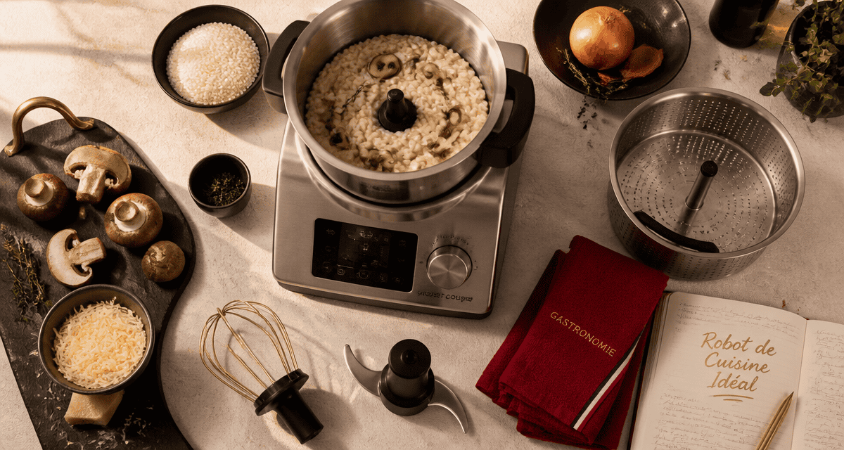 meilleur robot cuisine inox risotto accessoires