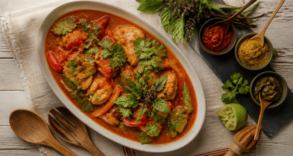 recette avec pate de curry plat curry poulet lait coco
