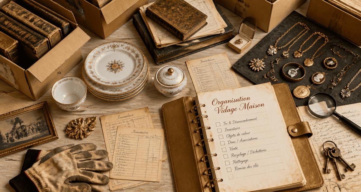 Vider maison après décès inventaire objets
