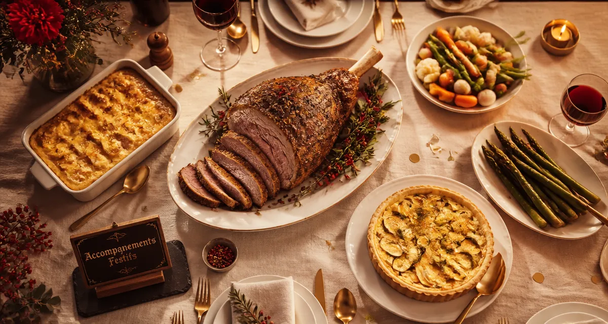 accompagnement gigot d'agneau et garnitures gourmandes