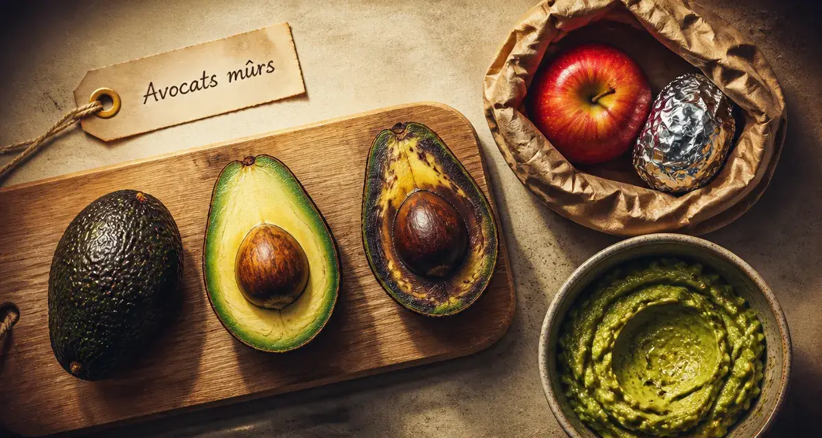 Avocat mure : encore ferme, à point et trop mûr