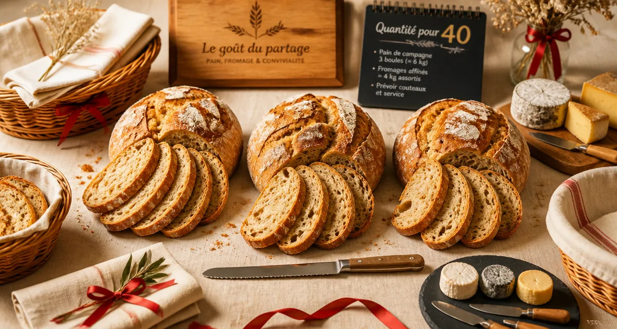 Combien de boule de pain pour 40 personnes : guide pratique