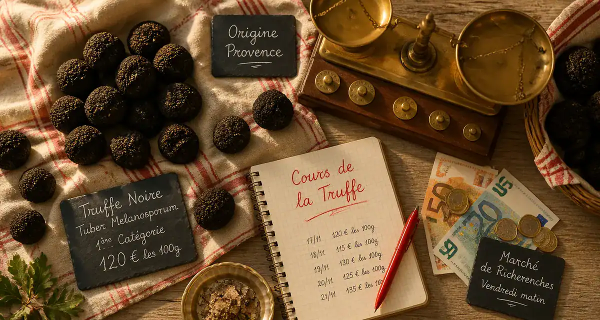 cours de truffe table marché provençal