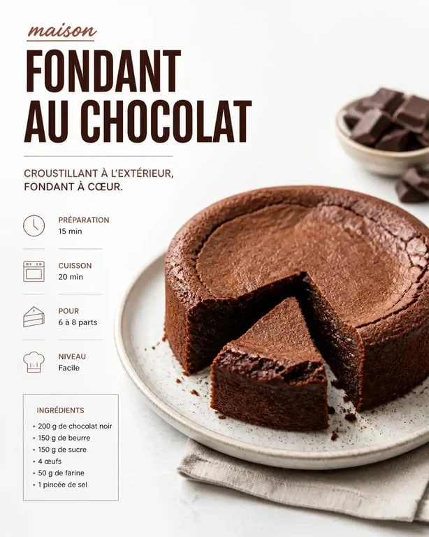 Meilleur gâteau au Companion : fondant au chocolat maison réussi
