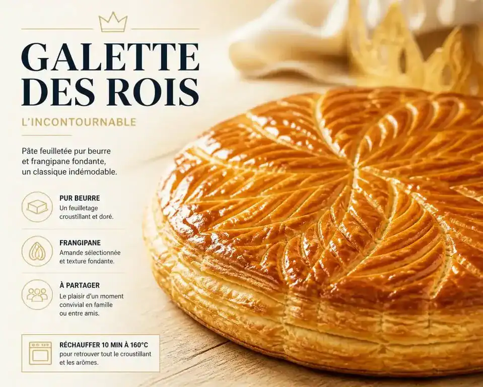 Recette pour la galette des rois maison, dorée et croustillante