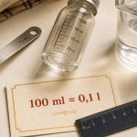 100 ml en litre : 0,1 l, méthode simple