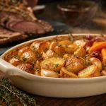 Accompagnement gigot : gratin dauphinois aux légumes de saison