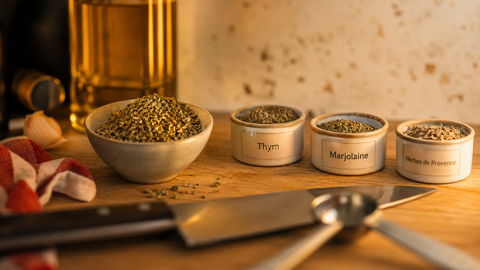 Par quoi remplacer l’origan : thym et marjolaine en cuisine