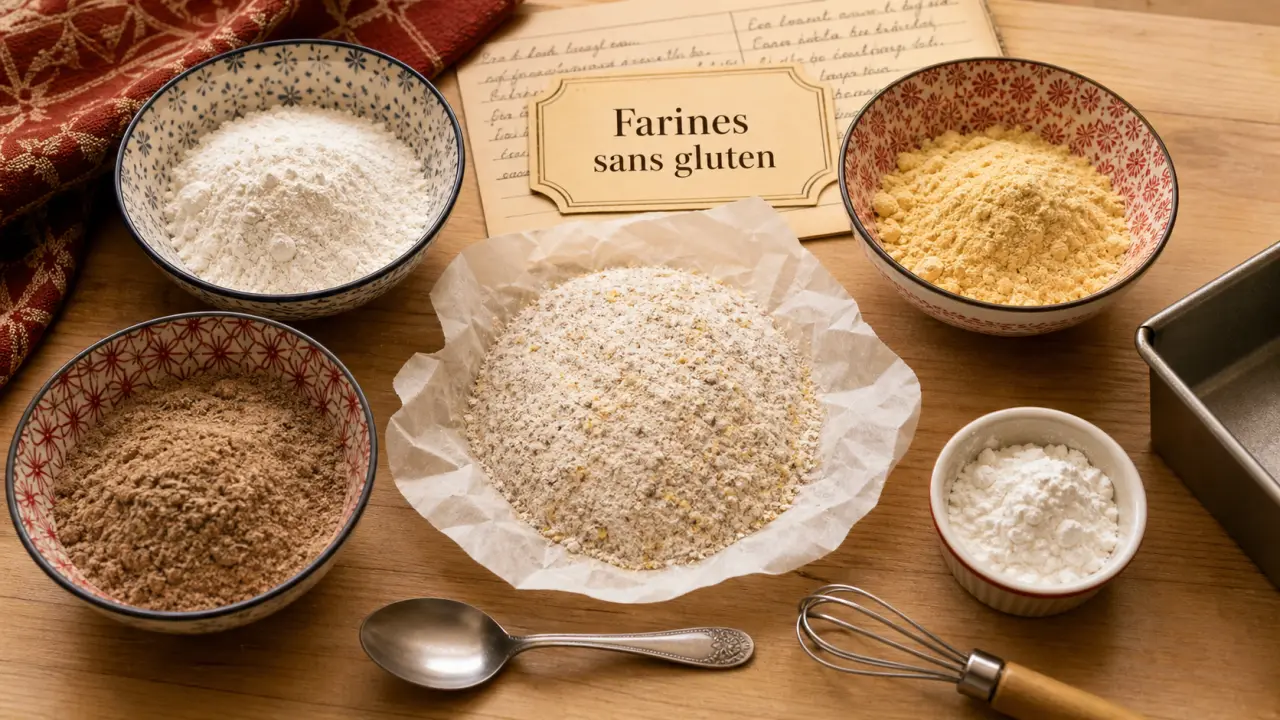 Quelle farine sans gluten pour gâteau : farines riz, maïs, sarrasin